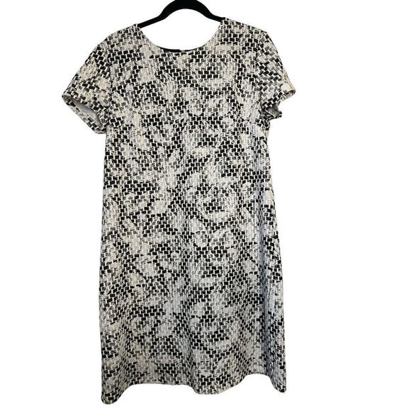 Maggy London Women's Short Sleeve Floral Jacquard Knit Mini Dress Size 14 Multi - Picture 2 of 8